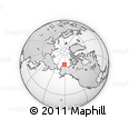 Outline Map of the Area around 72° 47' 9" N, 151° 13' 29" W, rectangular outline