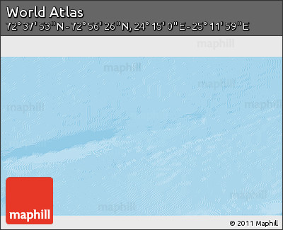 Physical 3D Map of the Area around 72° 47' 9" N, 24° 43' 30" E