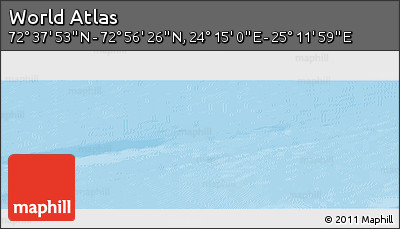 Physical Panoramic Map of the Area around 72° 47' 9" N, 24° 43' 30" E