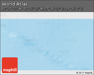 Physical 3D Map of the Area around 72° 47' 9" N, 28° 7' 30" E