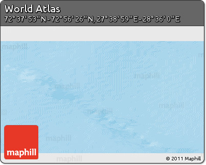 Physical 3D Map of the Area around 72° 47' 9" N, 28° 7' 30" E