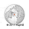 Outline Map of the Area around 72° 47' 9" N, 28° 49' 30" W, rectangular outline