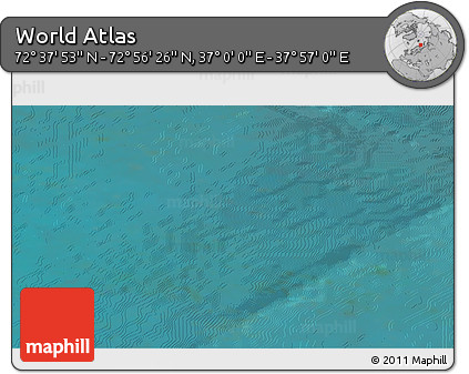 Satellite 3D Map of the Area around 72° 47' 9" N, 37° 28' 30" E