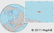 Gray Location Map of the area around 72° 47' 9" N, 37° 28' 30" E