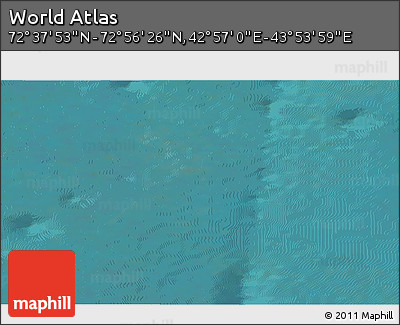 Satellite 3D Map of the Area around 72° 47' 9" N, 43° 25' 29" E
