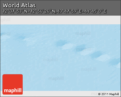 Physical 3D Map of the Area around 72° 47' 9" N, 44° 16' 29" E
