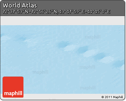 Physical 3D Map of the Area around 72° 47' 9" N, 44° 16' 29" E