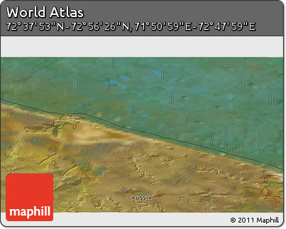 Satellite 3D Map of the Area around 72° 47' 9" N, 72° 19' 29" E