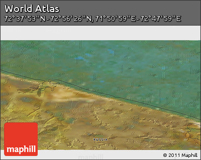 Satellite 3D Map of the Area around 72° 47' 9" N, 72° 19' 29" E