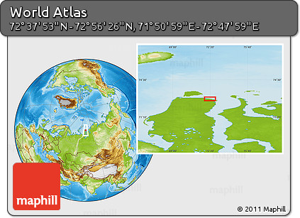 Physical Location Map of the Area around 72° 47' 9" N, 72° 19' 29" E