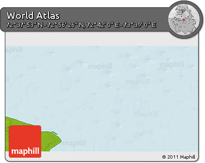 Physical 3D Map of the Area around 72° 47' 9" N, 73° 10' 30" E