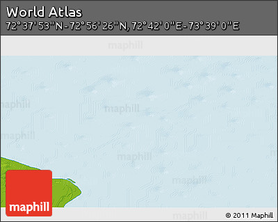 Physical 3D Map of the Area around 72° 47' 9" N, 73° 10' 30" E