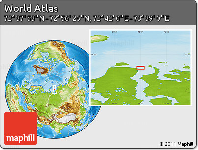 Physical Location Map of the Area around 72° 47' 9" N, 73° 10' 30" E