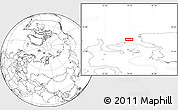 Blank Location Map of the area around 72° 47' 9" N, 79° 7' 30" E