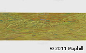 Satellite Panoramic Map of the area around 72° 47' 9" N, 96° 7' 30" E