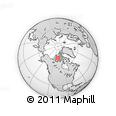 Outline Map of the Area around 73° 3' 42" N, 105° 19' 29" W, rectangular outline