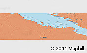 Political Panoramic Map of the area around 73° 3' 42" N, 106° 10' 30" W