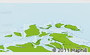 Physical 3D Map of the area around 73° 3' 42" N, 122° 28' 29" E
