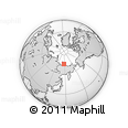 Outline Map of the Area around 73° 3' 42" N, 147° 7' 30" E, rectangular outline