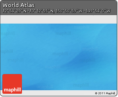 Shaded Relief 3D Map of the Area around 73° 3' 42" N, 150° 22' 30" W