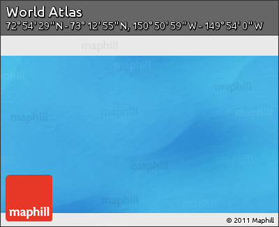 Shaded Relief 3D Map of the Area around 73° 3' 42" N, 150° 22' 30" W