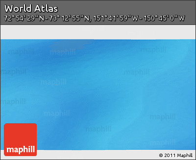 Physical 3D Map of the Area around 73° 3' 42" N, 151° 13' 29" W