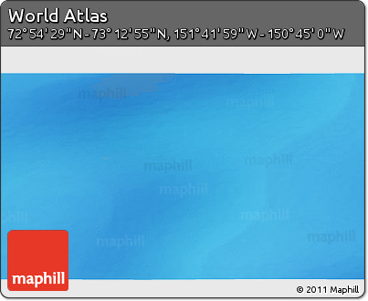 Physical 3D Map of the Area around 73° 3' 42" N, 151° 13' 29" W