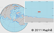 Gray Location Map of the area around 73° 3' 42" N, 151° 13' 29" W