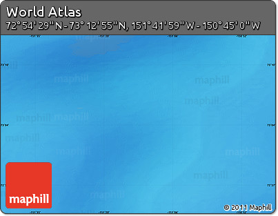 Physical Map of the Area around 73° 3' 42" N, 151° 13' 29" W
