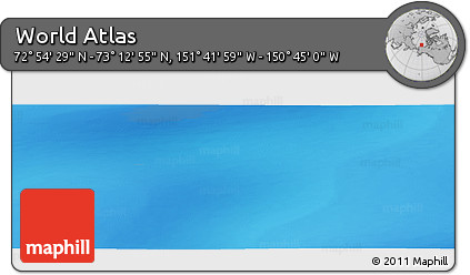 Physical Panoramic Map of the Area around 73° 3' 42" N, 151° 13' 29" W