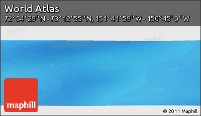 Physical Panoramic Map of the Area around 73° 3' 42" N, 151° 13' 29" W