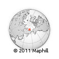 Outline Map of the Area around 73° 3' 42" N, 170° 4' 29" E, rectangular outline