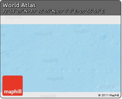 Physical 3D Map of the Area around 73° 3' 42" N, 20° 28' 30" E