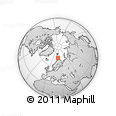 Outline Map of the Area around 73° 3' 42" N, 22° 10' 29" E, rectangular outline