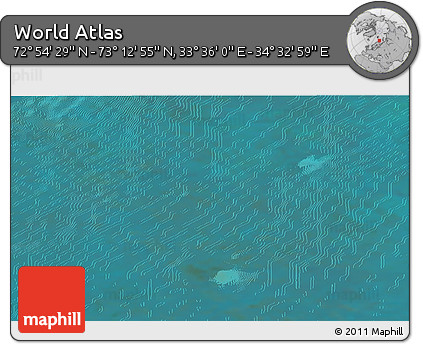 Satellite 3D Map of the Area around 73° 3' 42" N, 34° 4' 30" E