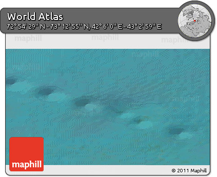 Satellite 3D Map of the Area around 73° 3' 42" N, 42° 34' 30" E