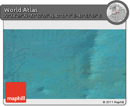 Satellite 3D Map of the Area around 73° 3' 42" N, 43° 25' 29" E