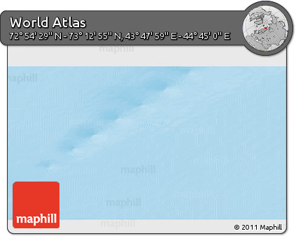 Physical 3D Map of the Area around 73° 3' 42" N, 44° 16' 29" E