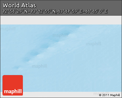 Physical 3D Map of the Area around 73° 3' 42" N, 44° 16' 29" E