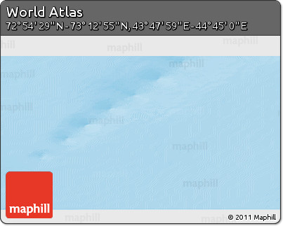 Physical 3D Map of the Area around 73° 3' 42" N, 44° 16' 29" E
