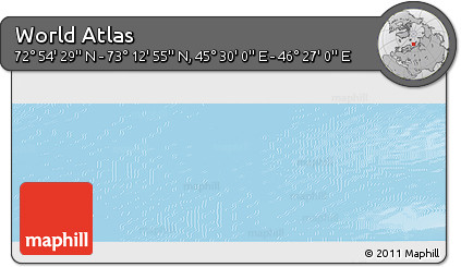 Physical Panoramic Map of the Area around 73° 3' 42" N, 45° 58' 30" E