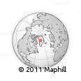 Outline Map of the Area around 73° 3' 42" N, 46° 40' 29" W, rectangular outline
