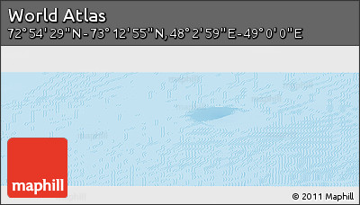 Physical Panoramic Map of the Area around 73° 3' 42" N, 48° 31' 29" E