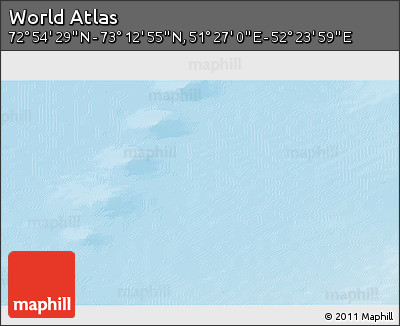Physical 3D Map of the Area around 73° 3' 42" N, 51° 55' 29" E