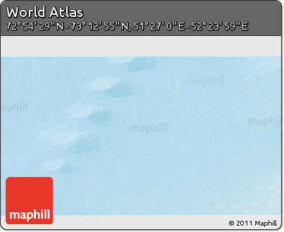 Physical 3D Map of the Area around 73° 3' 42" N, 51° 55' 29" E