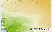Physical Map of the area around 73° 3' 42" N, 54° 19' 30" W