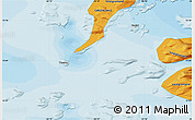 Political Map of the area around 73° 3' 42" N, 56° 1' 29" W
