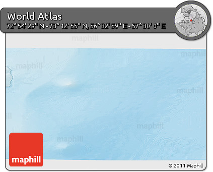 Physical 3D Map of the Area around 73° 3' 42" N, 57° 1' 29" E