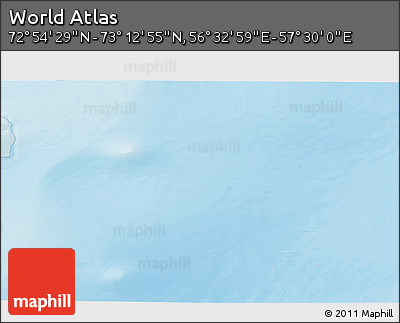 Physical 3D Map of the Area around 73° 3' 42" N, 57° 1' 29" E