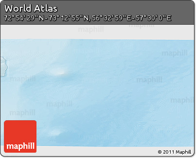 Physical 3D Map of the Area around 73° 3' 42" N, 57° 1' 29" E